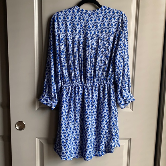 Anthropologie Maeve Aztec Print Blouson Dress - Picture 4 of 8